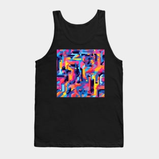 Pixel Art Repeating Pattern Tank Top